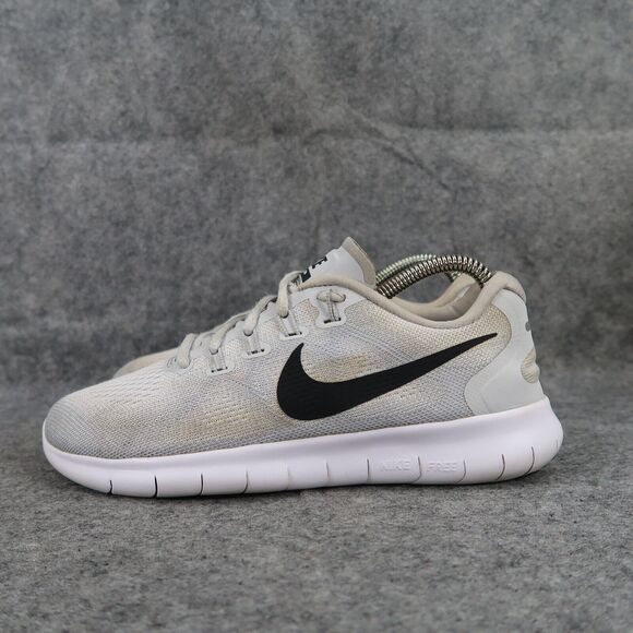 Nike Shoes Womens 8 Athletic Sneakers Free RN Trainer Running Active Casual Grey - Picture 4 of 12